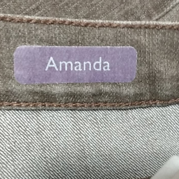 Ladies Gloria Vanderbilt Brown Jeans Sz 12 P - Picture 4 of 5